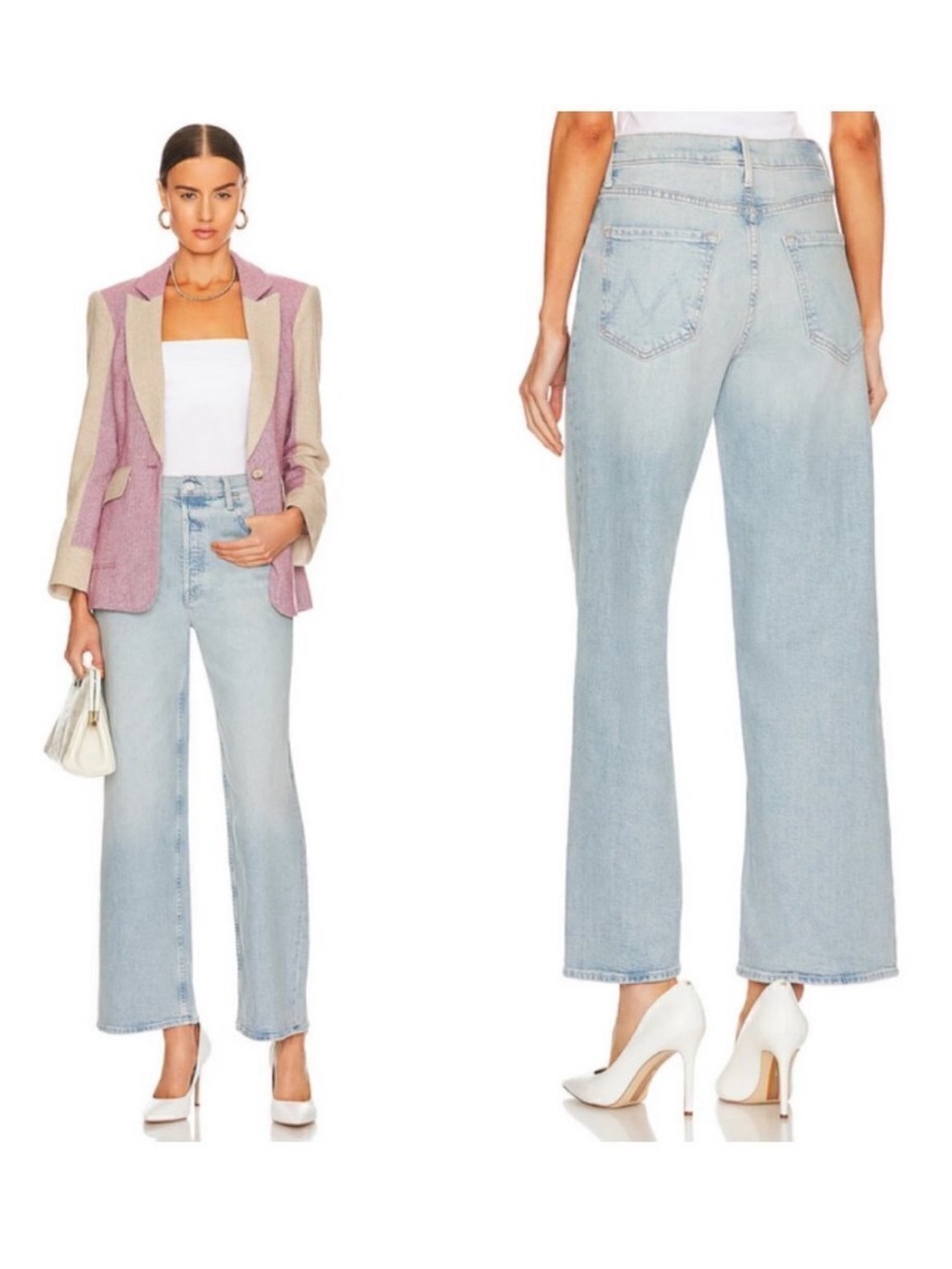 Mother Superior Denim Women’s High Waist Spinner Skimp Wide Leg Pre-Party Jeans